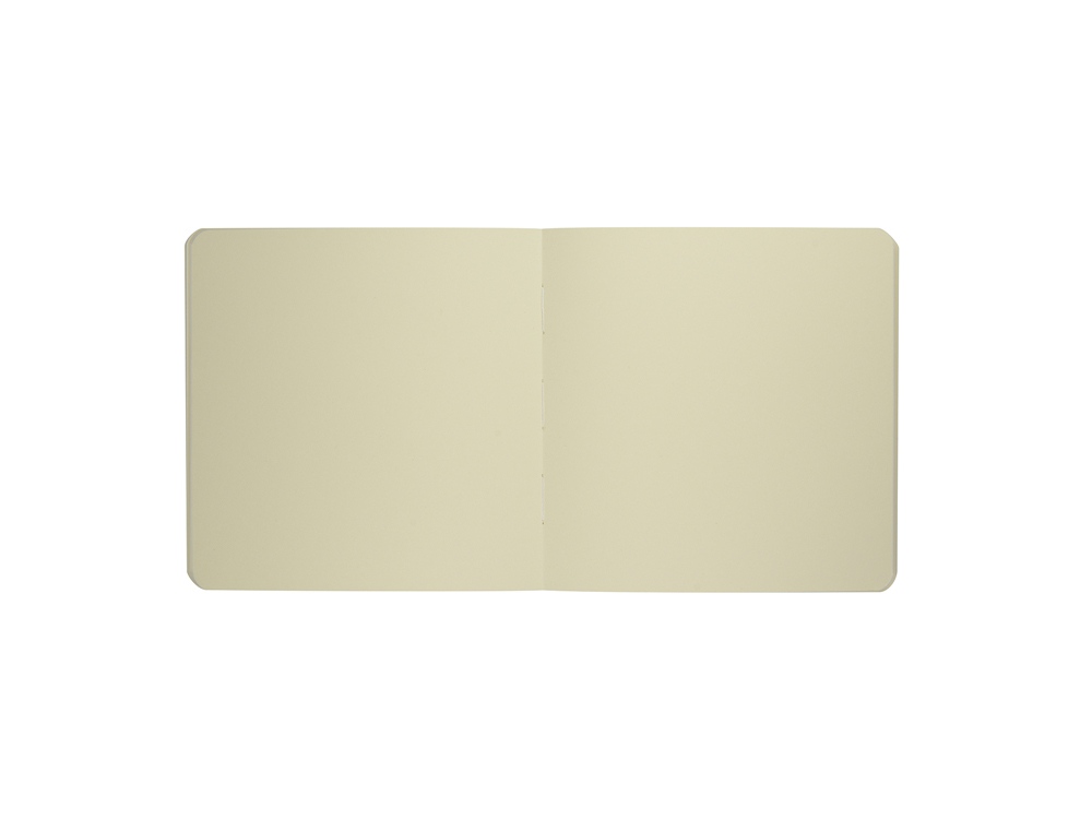 Скетчбук Sketch & Art в мягком переплете 145х145 мм, 100 л. бежевой бумаги 100 гр., серый