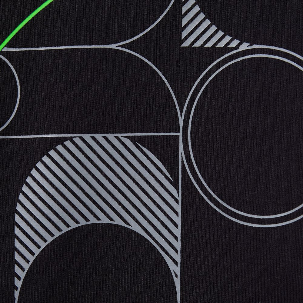 Футболка оверсайз с двойным рукавом Kosmos, черная, размер XL/XXL