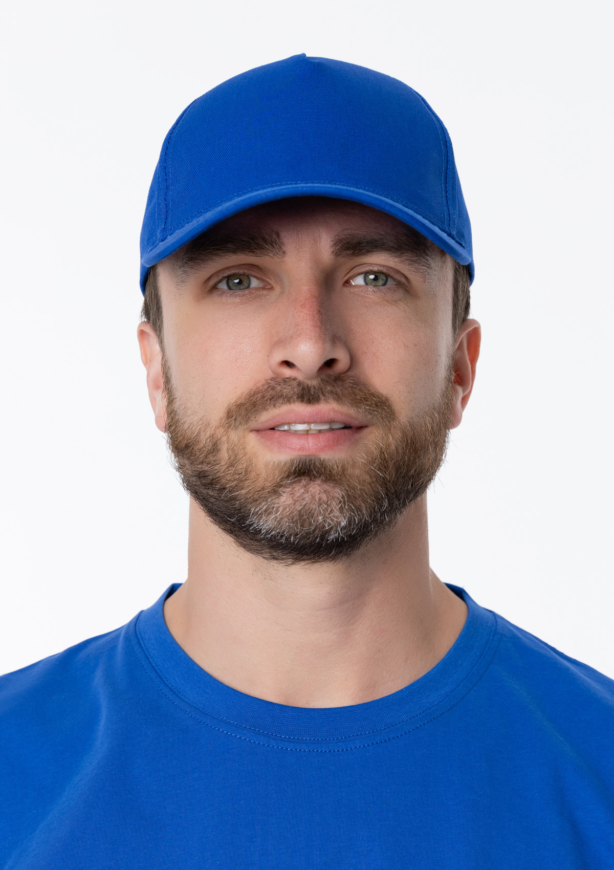 Бейсболка STAN 5 клиньев хлопок 150, 10L, Синий,  (16/1)  (56-58/ONE SIZE)