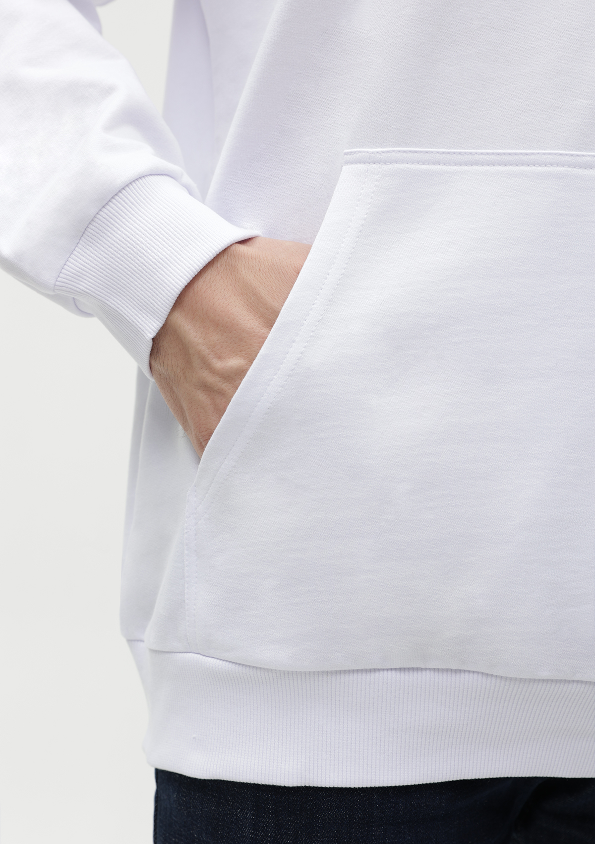 Худи унисекс STAN футер без начёса 260, 23, Белый,  (10/1)  (56/XXXL)