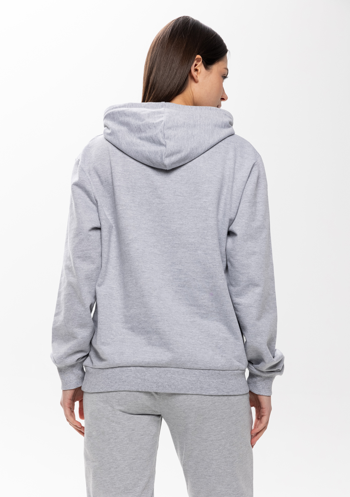 Худи унисекс STAN футер без начёса 260, 23, Серый меланж,  (50/60)  (40/3XS)