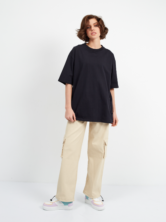 Футболка унисекс оверсайз STAN хлопок 240, 56, Чёрный,  (20)  (46/S)