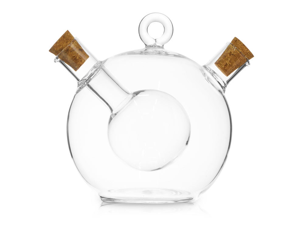 Двойная емкость для масла и уксуса Dressing с логотипом Eat&Bite | Print Logo