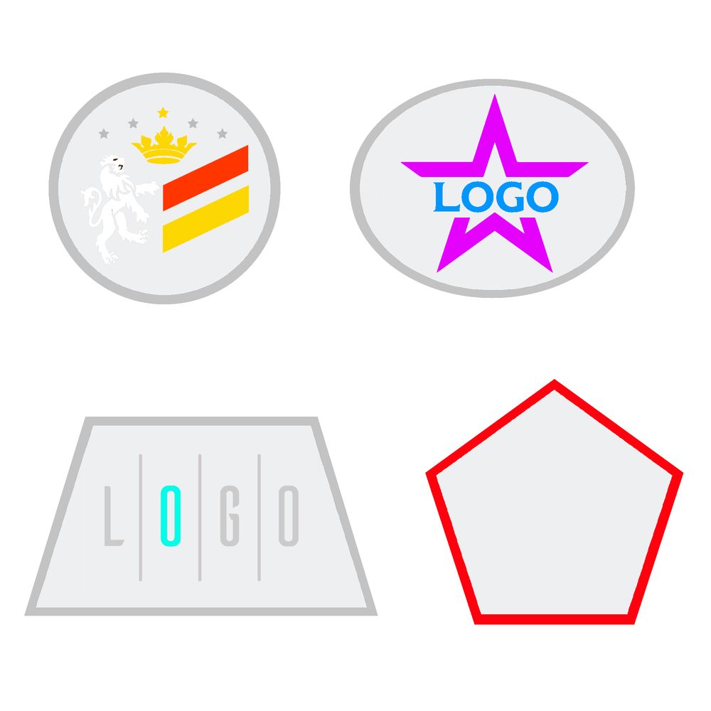 Шеврон из габардина Gabo L с логотипом сделано в России | Print Logo