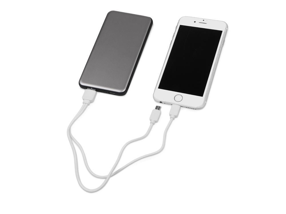 Портативное зарядное устройство Shell Pro, 10000 mAh, серебристый/черный