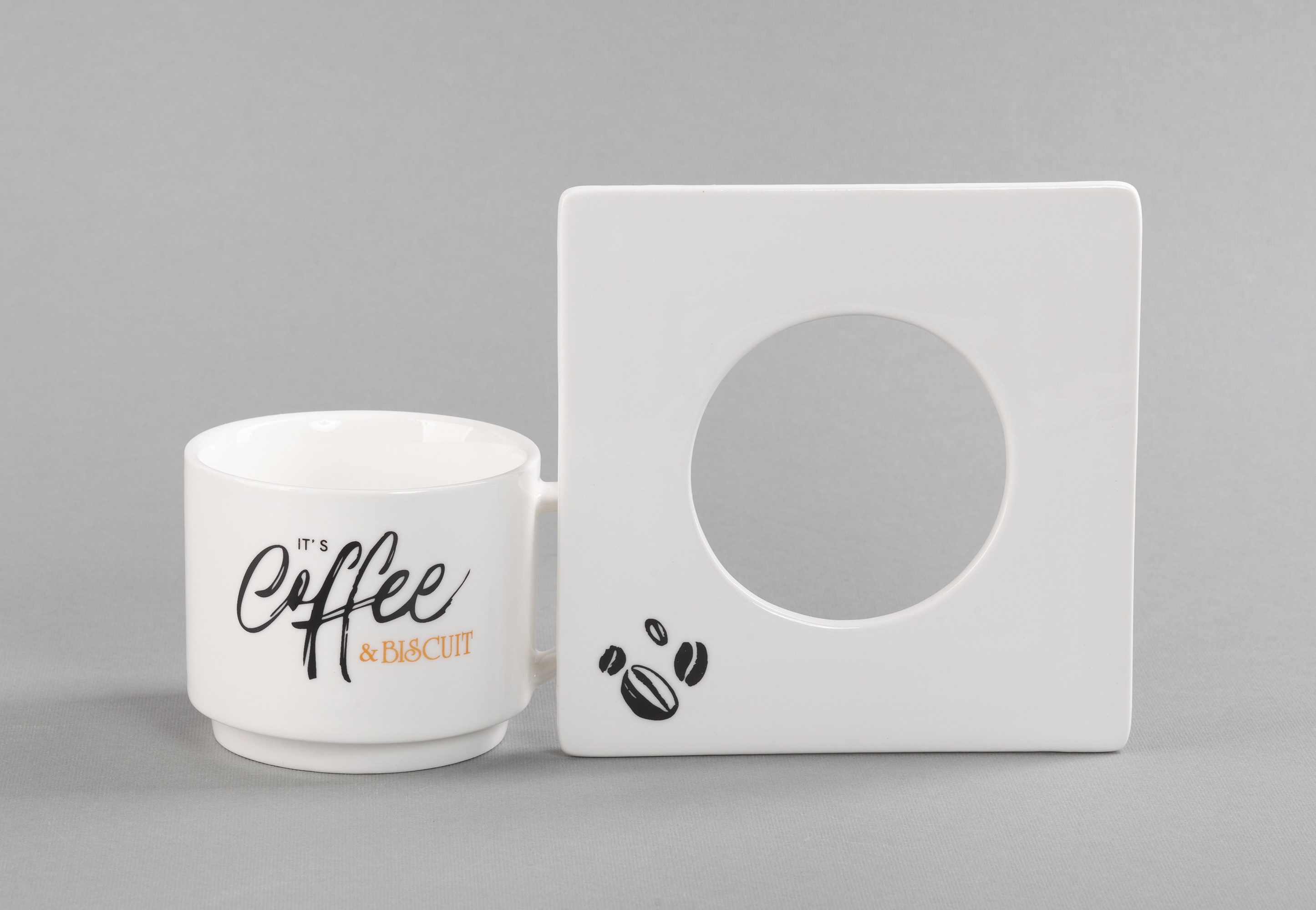 Чайная пара "Этюд", белый