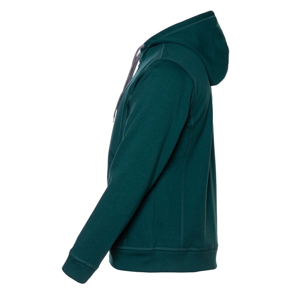 Толстовка мужская STAN с капюшоном на молнии сэндвич 320, 18, Изумрудный меланж,  (131)  (52/XL)