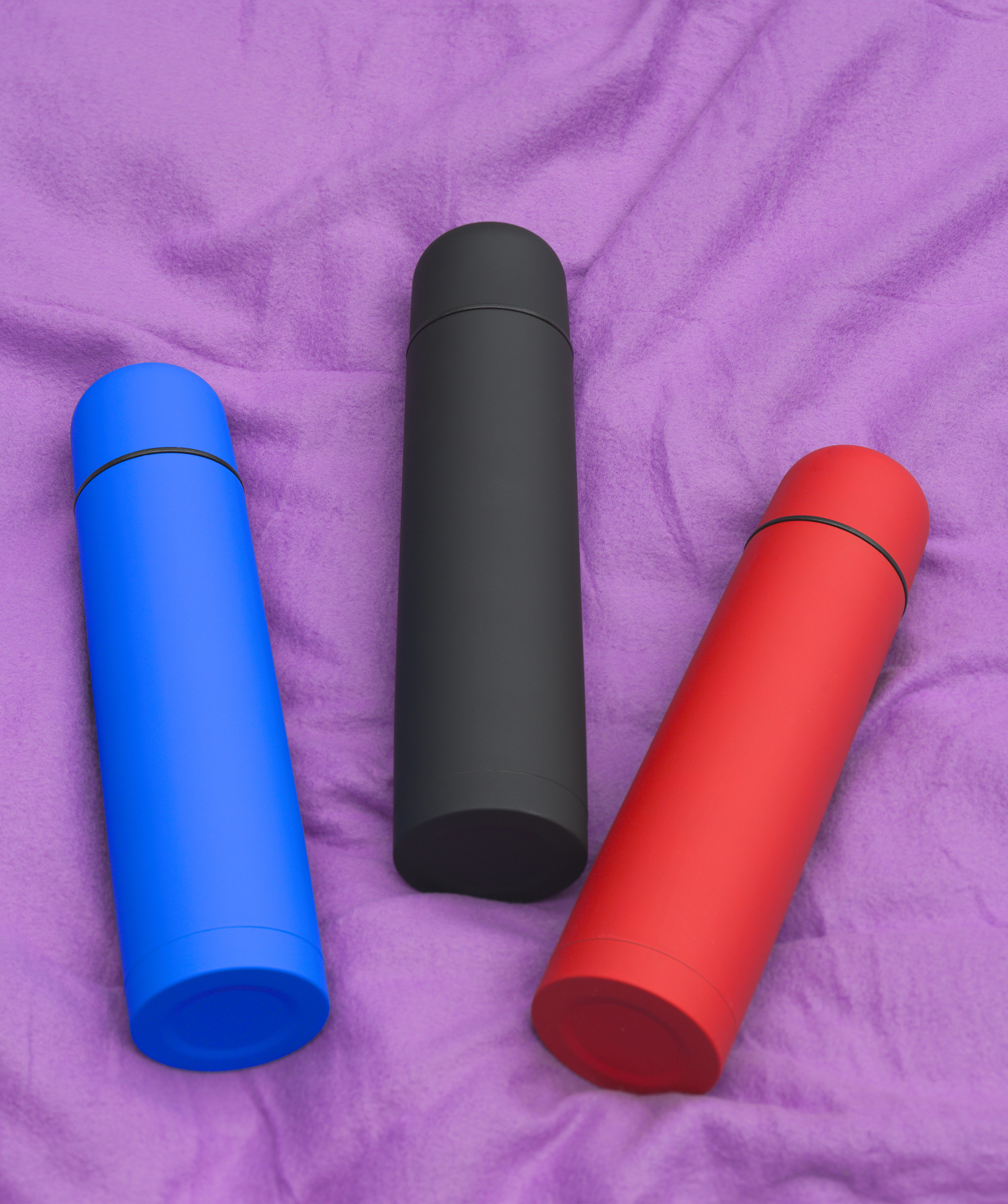 Термос "Родос", покрытие soft touch, 1 л., серый