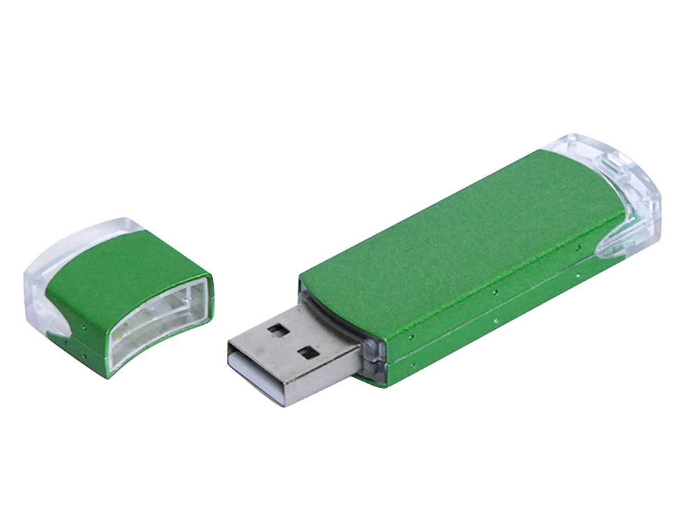 USB 2.0- флешка промо на 16 Гб прямоугольной классической формы с логотипом  | Print Logo