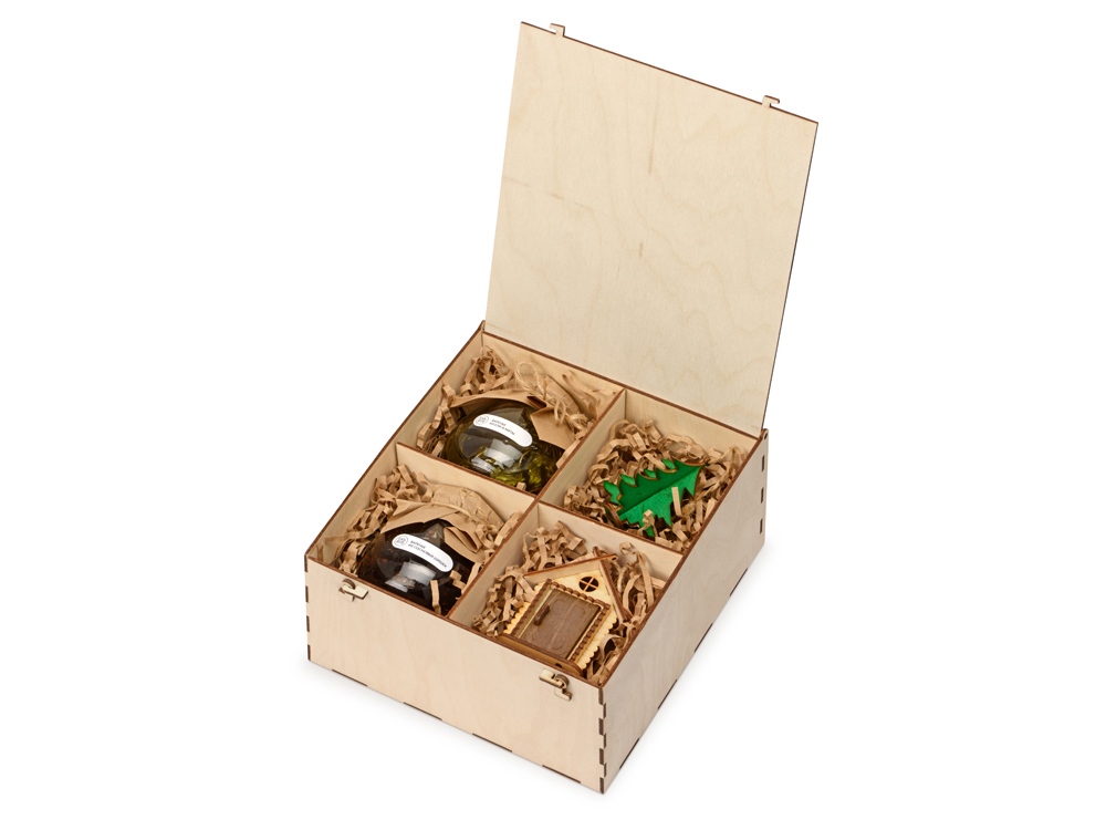 Подарочный набор Decoration Deluxe с двумя видами варенья с логотипом Eat&Bite | Print Logo