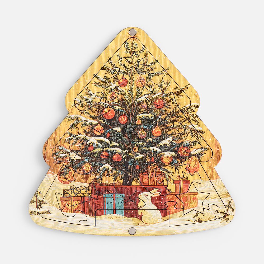 Пазл фигурный «Елочка» фото на сайте Print Logo.