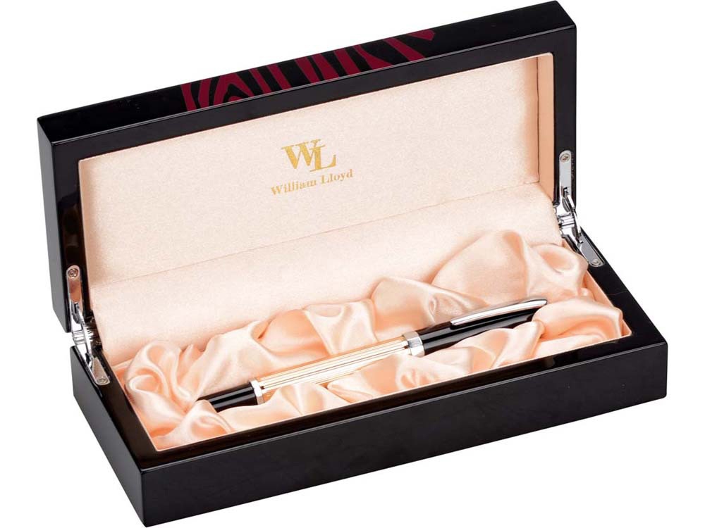 Ручка-роллер William Lloyd, черный/золотистый