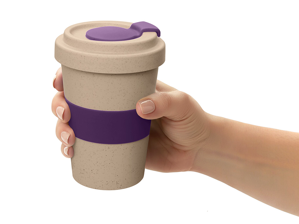 Стакан из пшеничного волокна Flava, фиолетовый 2603C