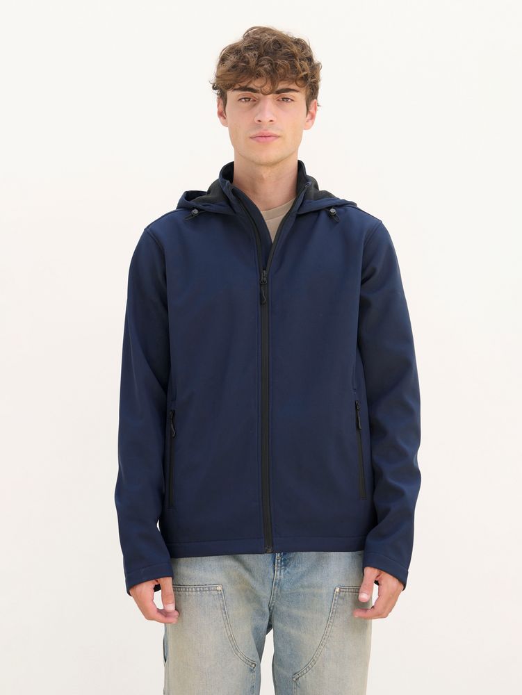 Куртка софтшелл с капюшоном мужская Race Men, ярко-синяя (royal), размер 4XL