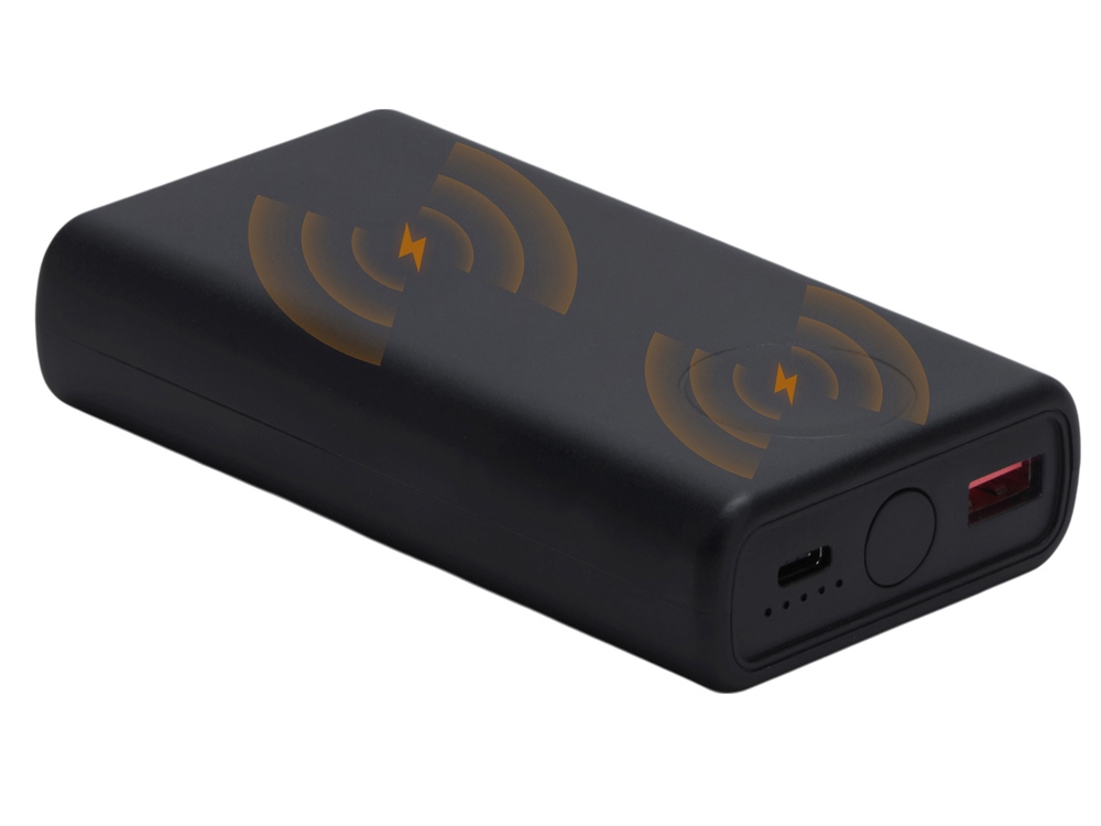 Внешний беспроводной аккумулятор 2-в-1 с функцией зарядки Apple Watch, QC/PD AtomIQ, 10000 мАч, черный