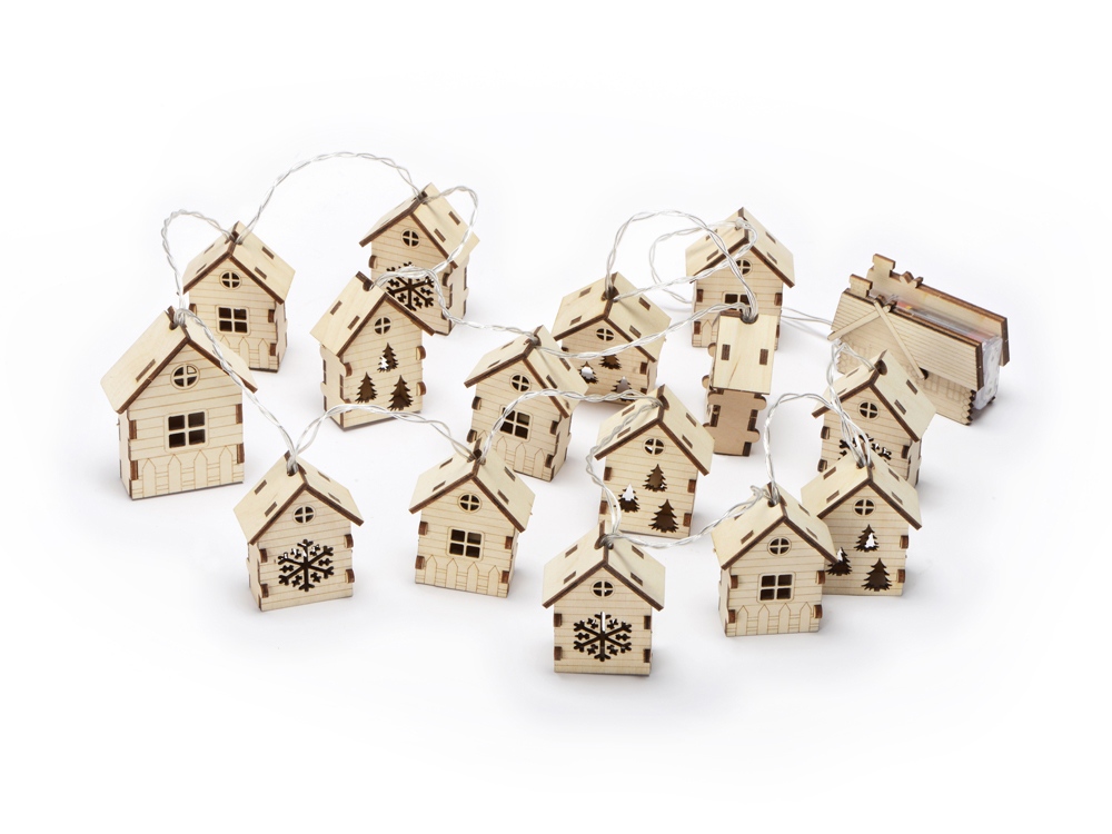 Елочная гирлянда с лампочками Зимняя сказка с логотипом  | Print Logo