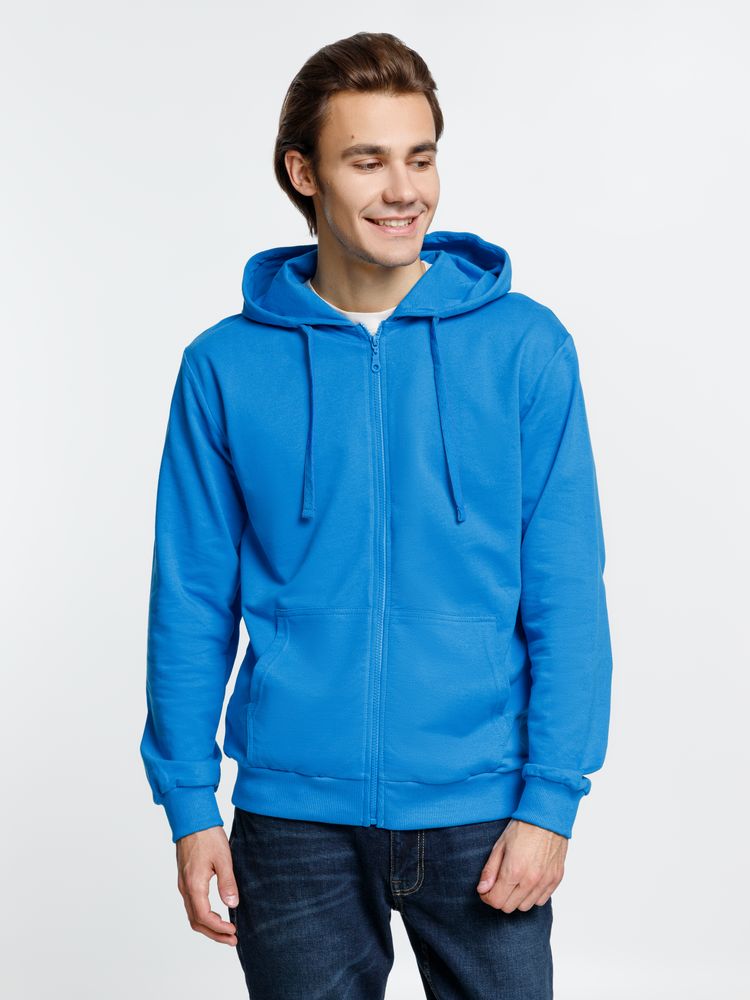 Толстовка на молнии с капюшоном Siverga 2.0, бирюзовая, размер XL