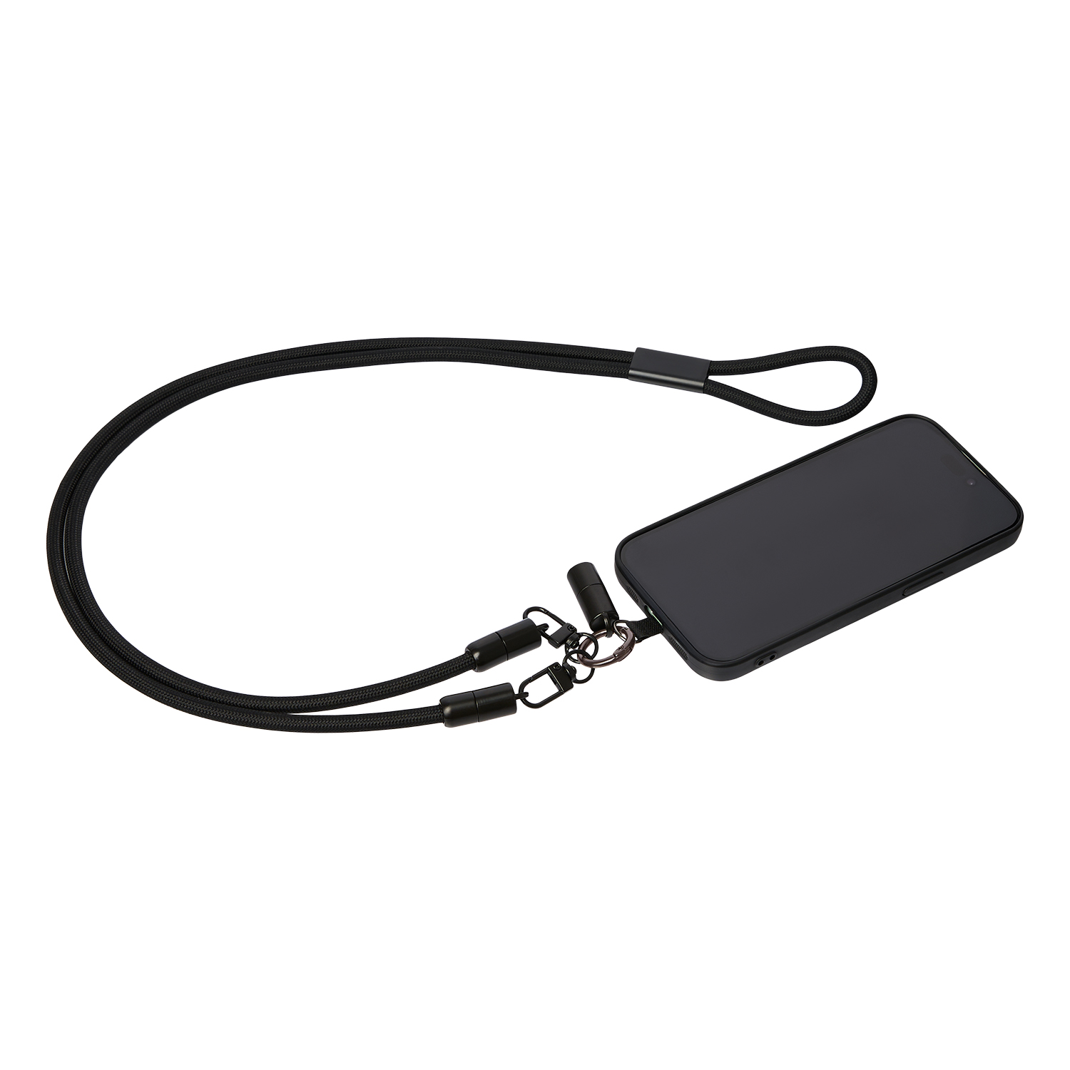 Кабель-ланьярд Волтрикс (Voltrix), черный