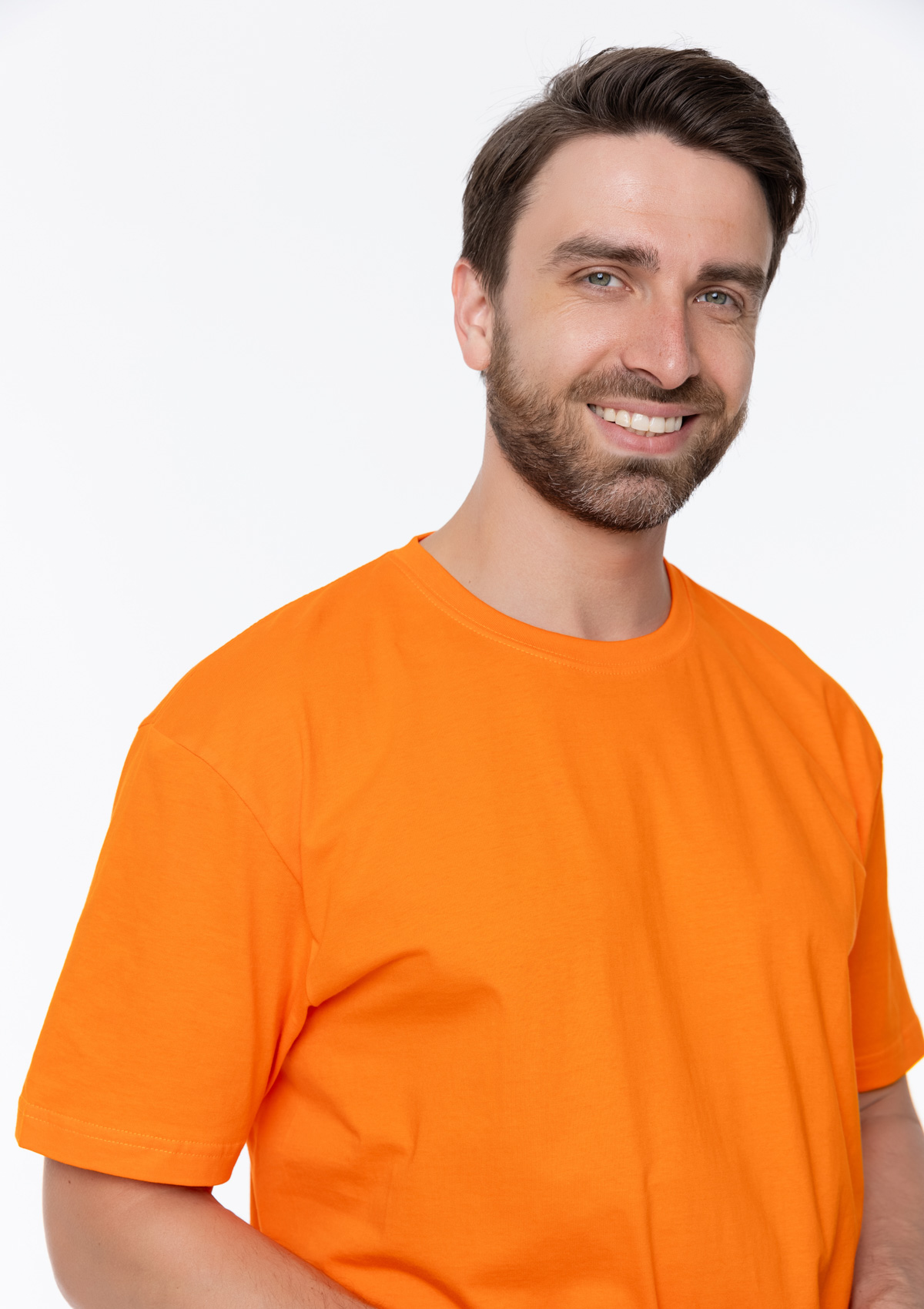 Футболка унисекс без бокового шва STAN хлопок 160, 02, Оранжевый,  (28/1)  (60-62/5XL)