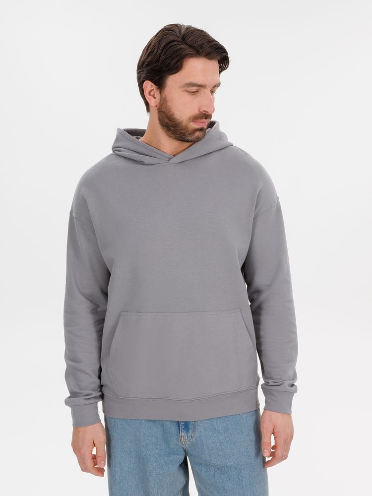 Худи оверсайз унисекс Outshine, серое, размер XL/2XL