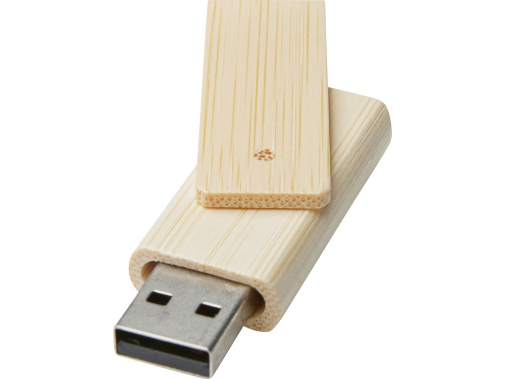 USB 2.0-флешка на 4ГБ Rotate из бамбука с логотипом  | Print Logo