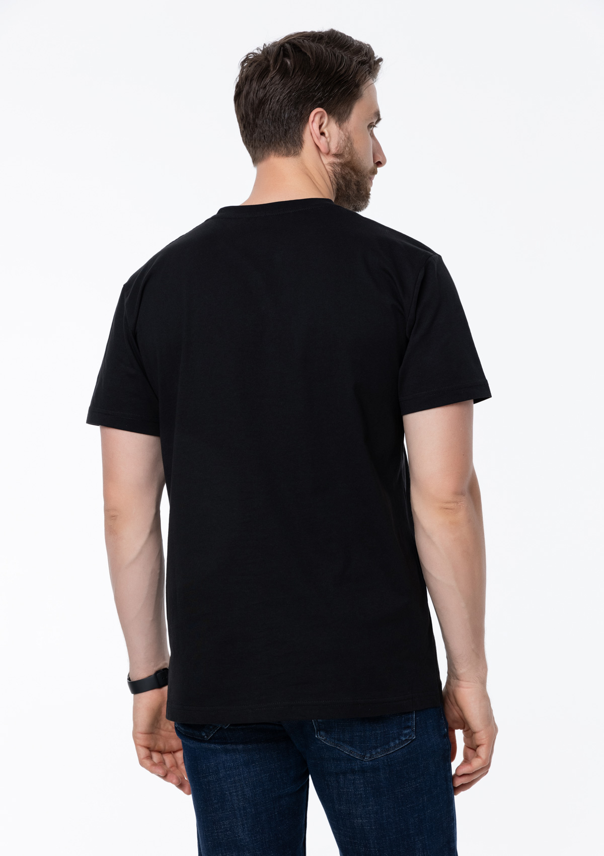 Футболка унисекс хлопок 150, 52, Чёрный,  (20)  (50/L)