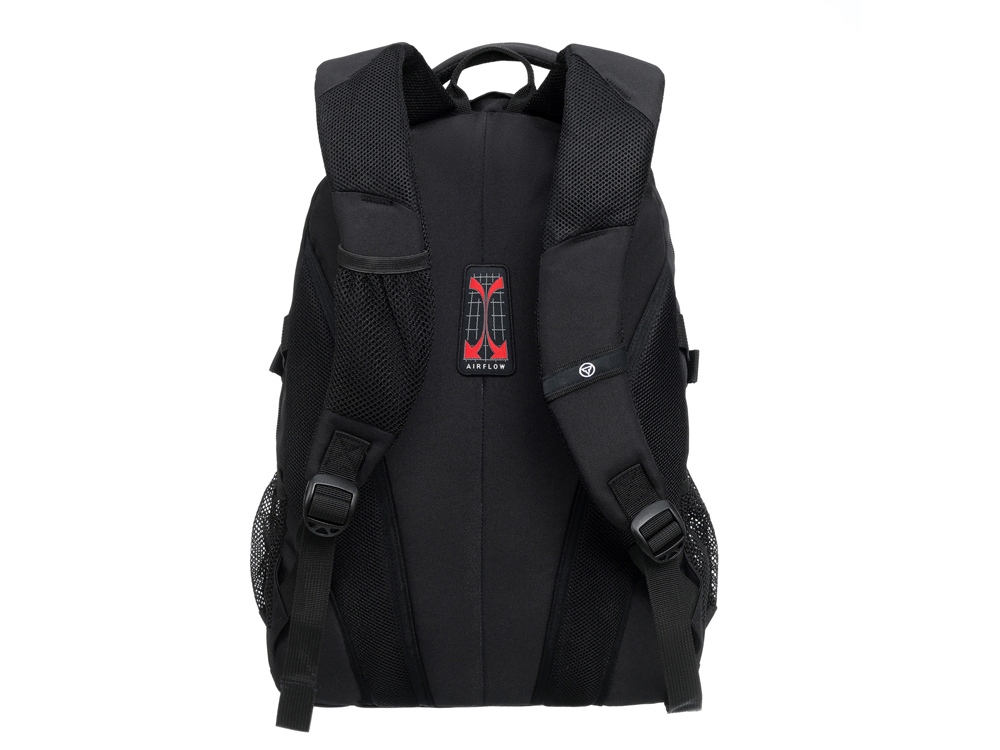 Рюкзак TORBER ROCKIT, чёрный, полиэстер, 33х15х45 см, 22 л