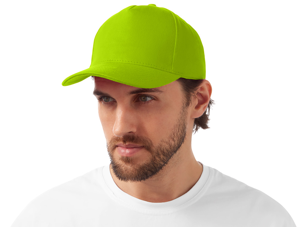 Бейсболка Florida 5-ти панельная, зеленое яблоко
