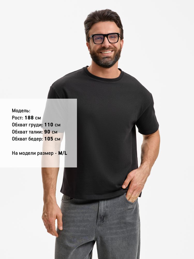 Футболка унисекс Durington, черная, размер 3XL/4XL