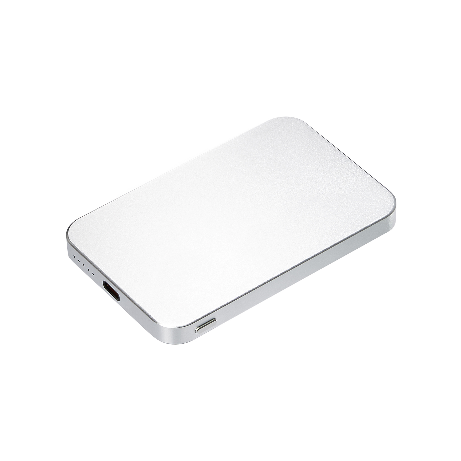 Внешний аккумулятор Артекс PD (Artex PD) 5000mAh с функцией беспроводной зарядки 15W, титановый фото на сайте Print Logo.