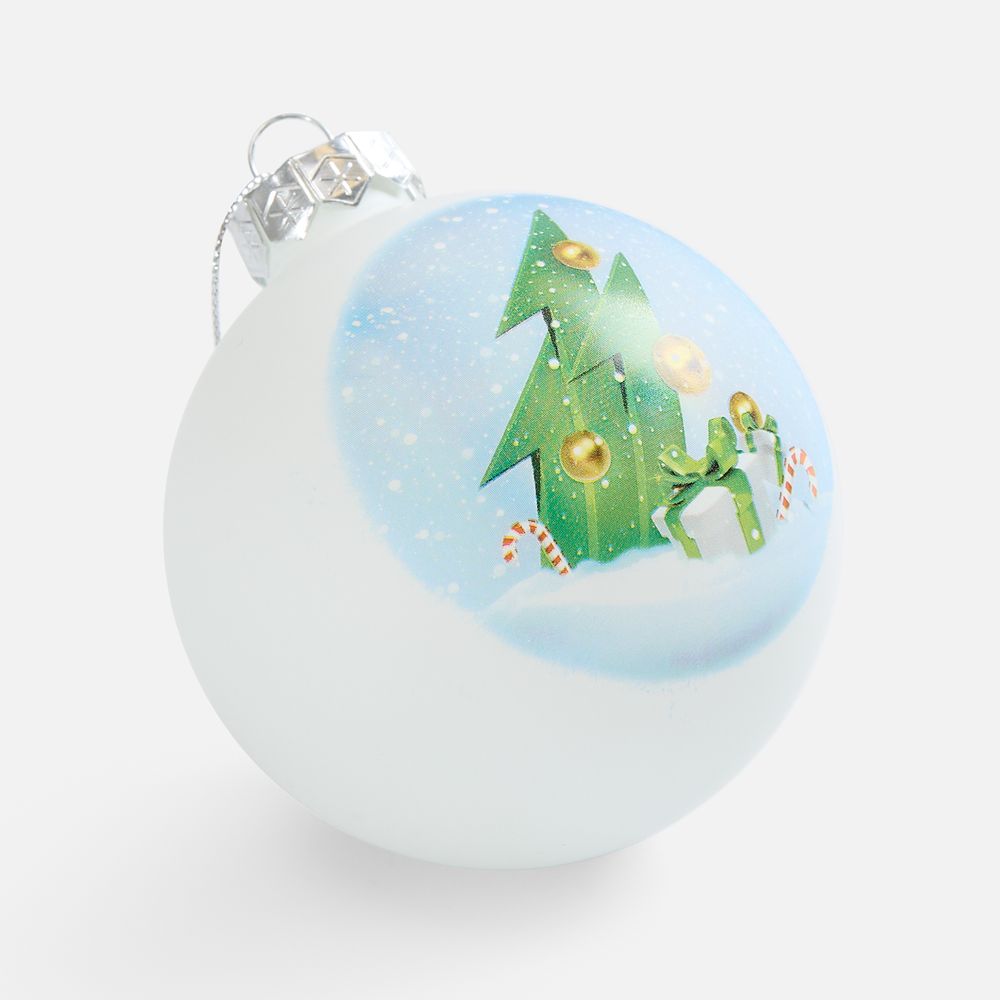 Елочный шар Finery Matt, 8 см