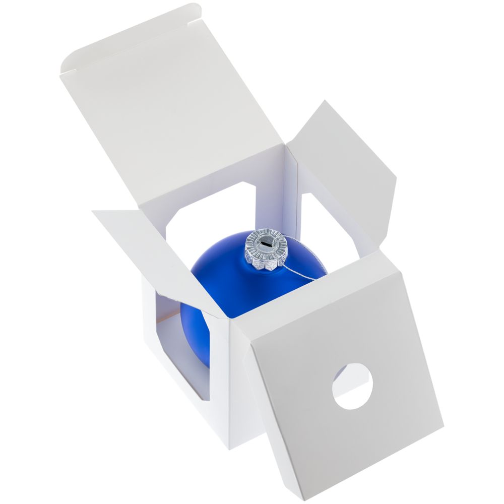 Елочный шар Finery Matt, 10 см — пример нанесения логотипа () | Print Logo