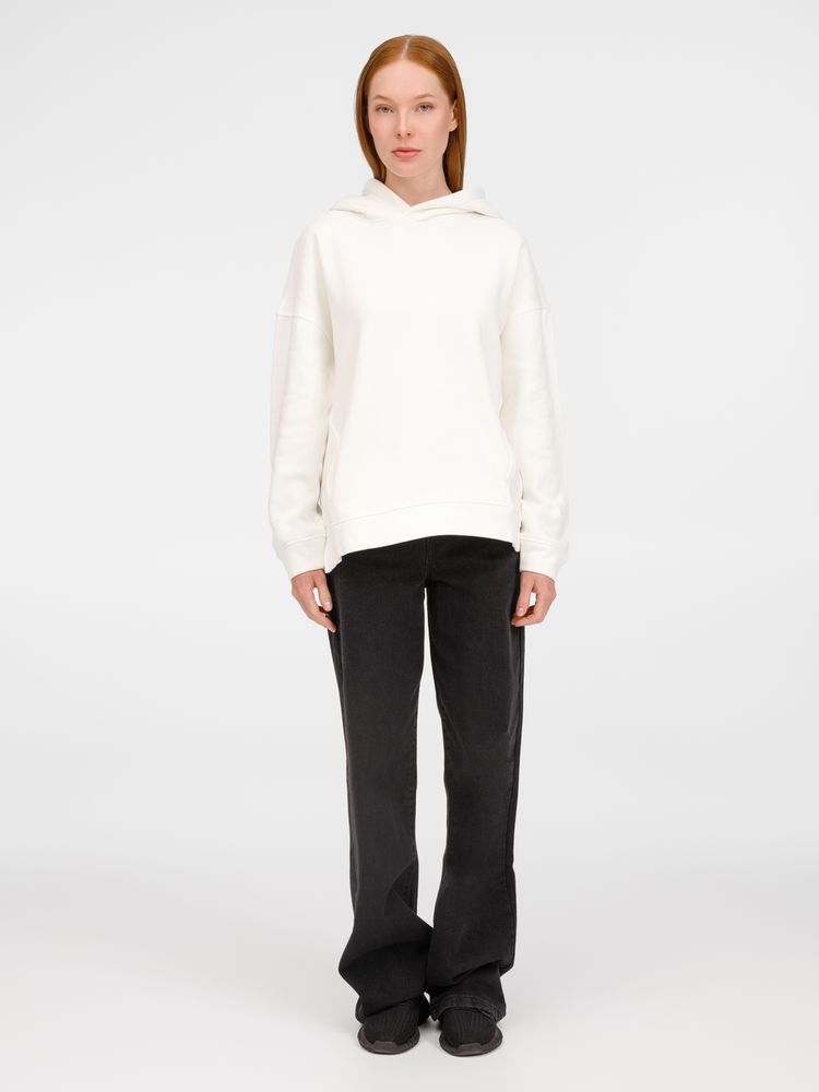 Худи оверсайз унисекс Tolla, молочное, размер XS/S