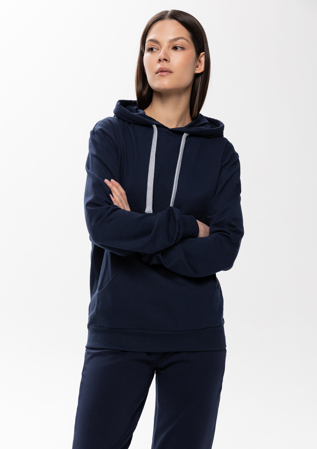 Худи унисекс STAN футер без начёса 260, 23, Тёмно-синий,  (46)  (42/XXS)