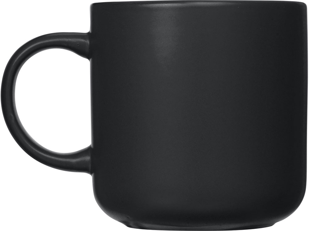 Кружка матовая Rita, 410мл, черный