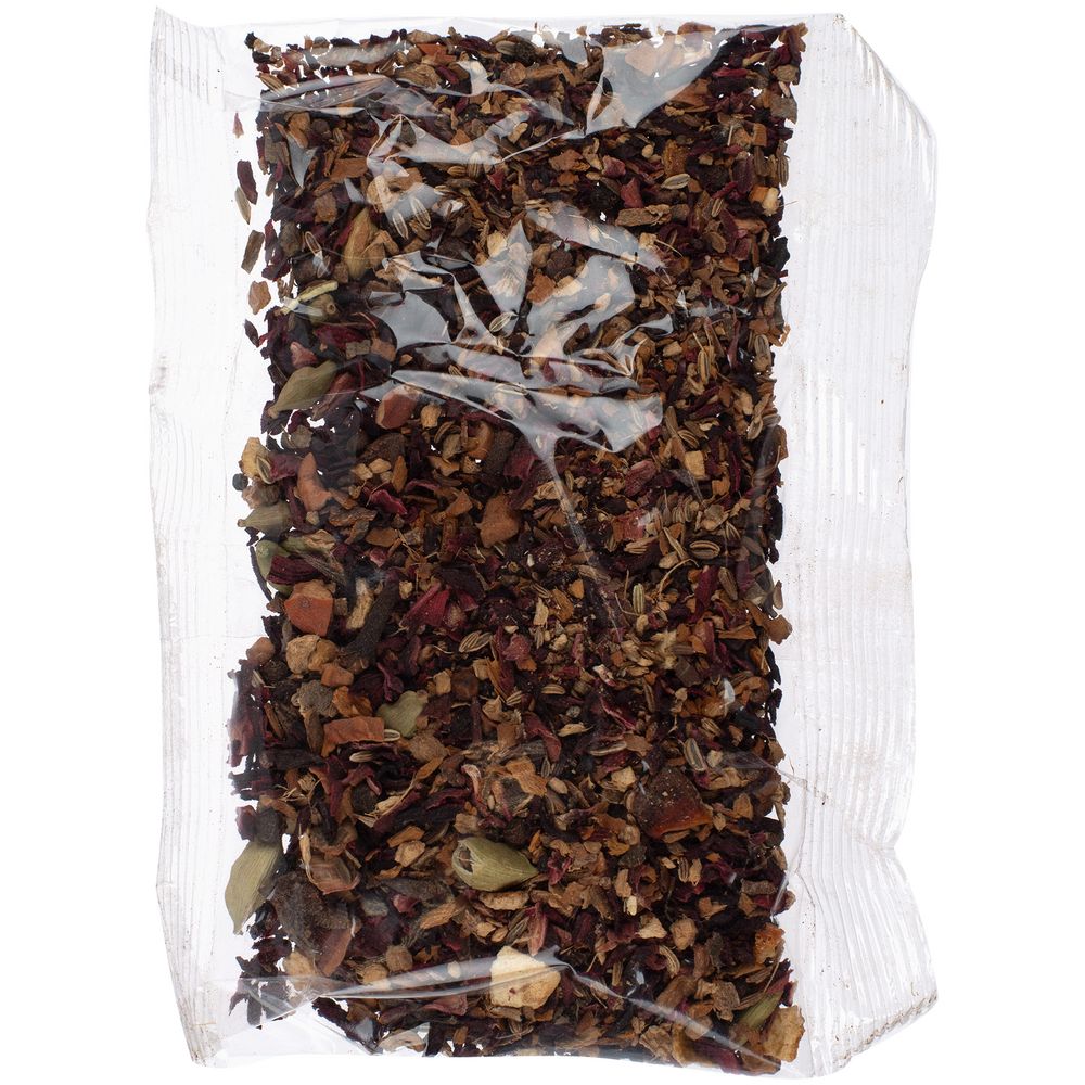 Чай фруктовый «Глинтвейн» — пример нанесения логотипа (сделано в России) | Print Logo