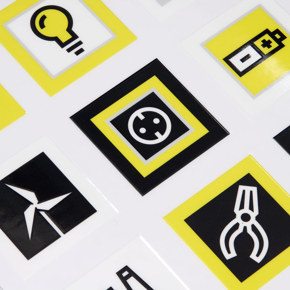 Стикерпак UV-DTF Industry — пример нанесения логотипа (сделано в России) | Print Logo