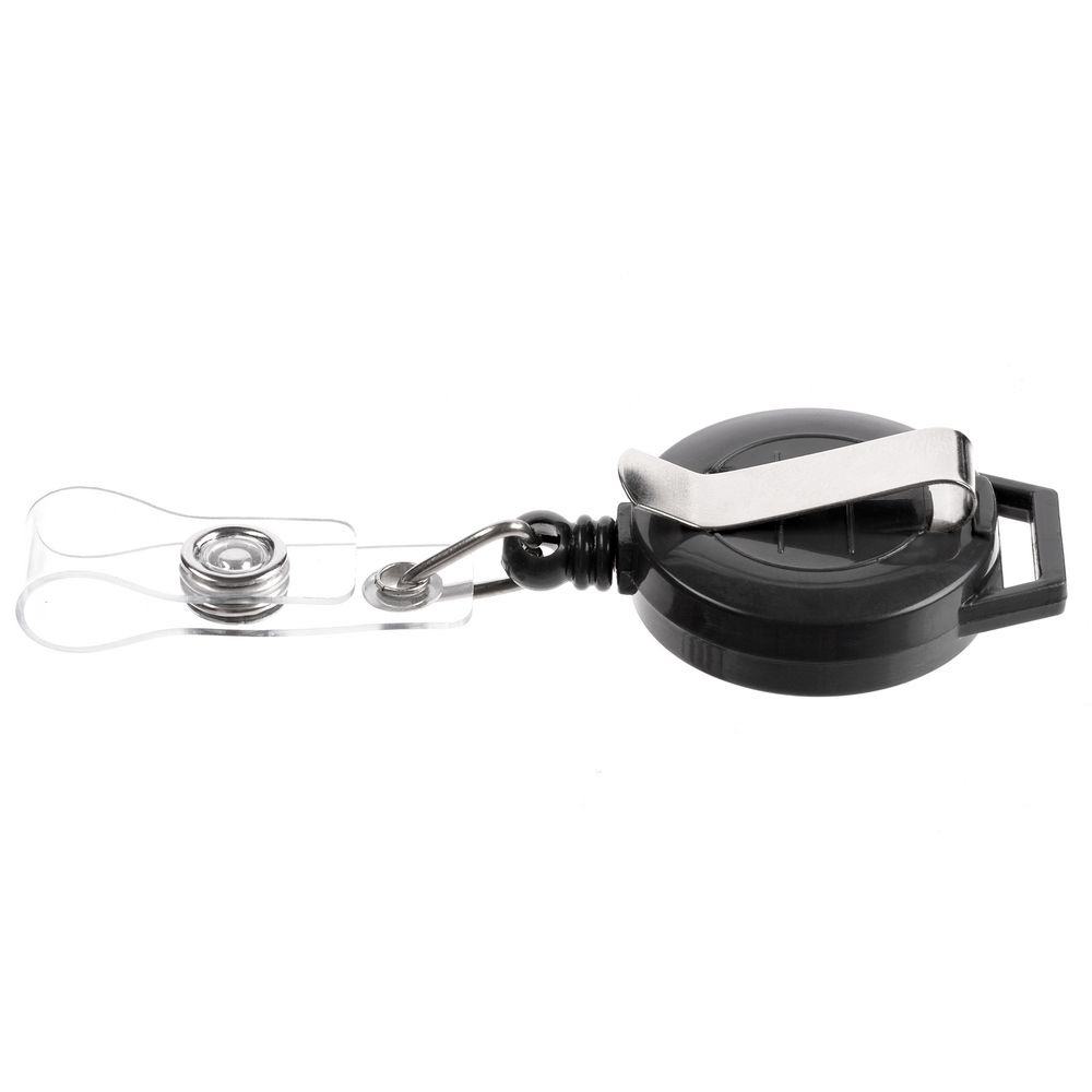 Ретрактор Attach New с ушком под ленту — пример нанесения логотипа () | Print Logo