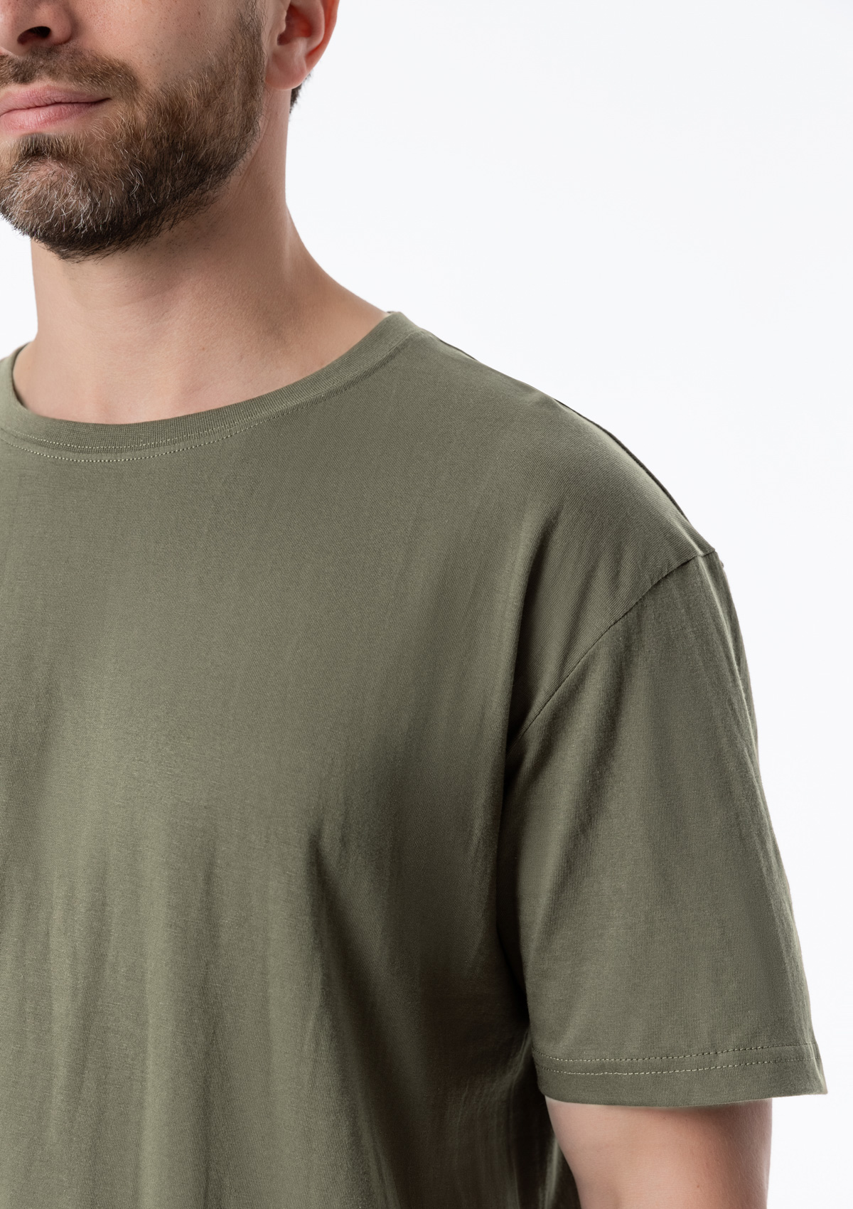 Футболка унисекс без бокового шва STAN хлопок 160, 02, Оливковый хаки,  (36)  (56/XXXL)