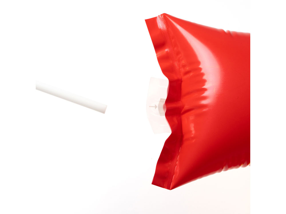 Набор надувных многоразовых хлопушек SUPORT, Испания, красный/желтый