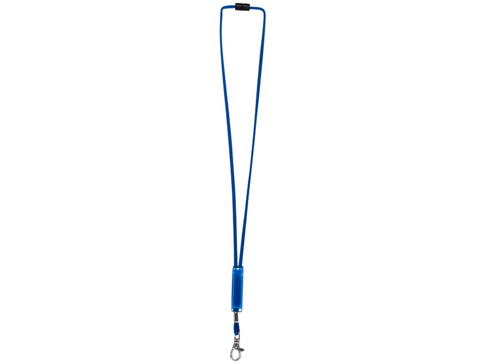 Шнурок Landa с регулируемой вставкой, ярко-синий
