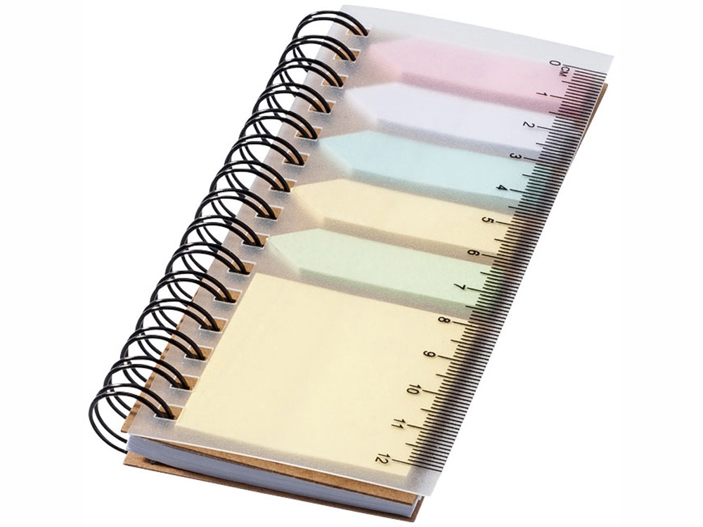 Блокнот Spiral с клейкими листами с логотипом  | Print Logo