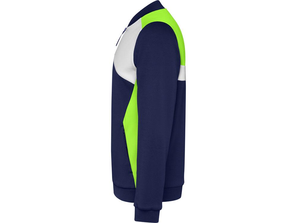 Спортивная куртка Leros унисекс, лаймовый/синий нэйви