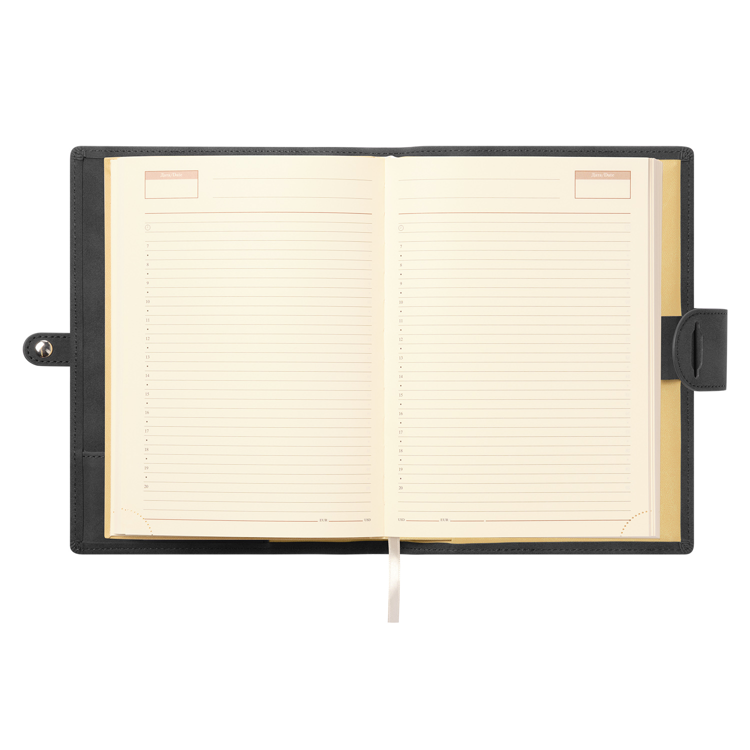 Ежедневник-портфолио Пассаж (Passage NEO) недатированный в подарочной коробке, черный