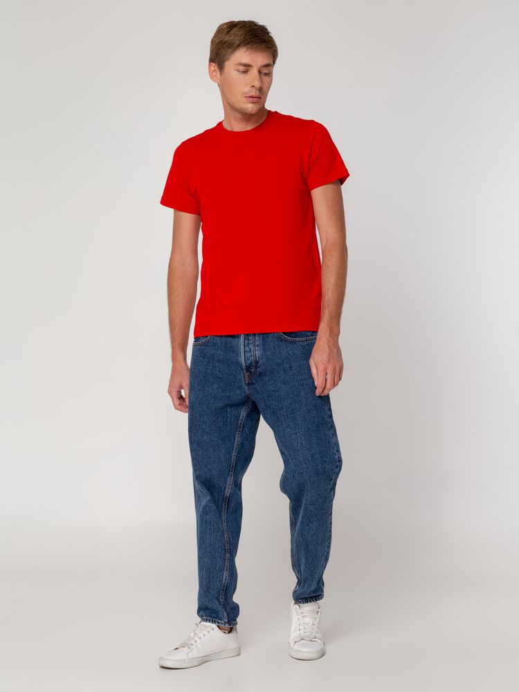 Футболка мужская T-bolka Stretch, красная, размер M