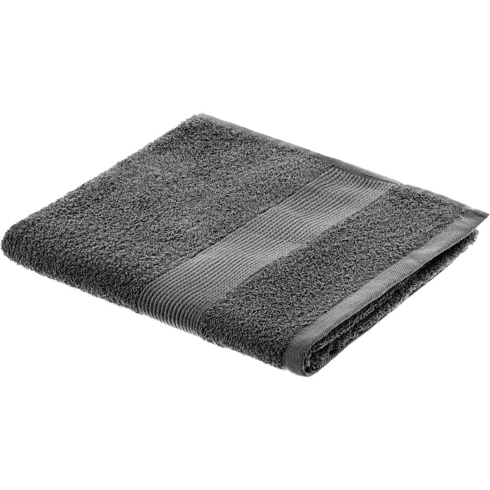 Полотенце махровое «Тиффани», среднее, зеленое с логотипом  | Print Logo