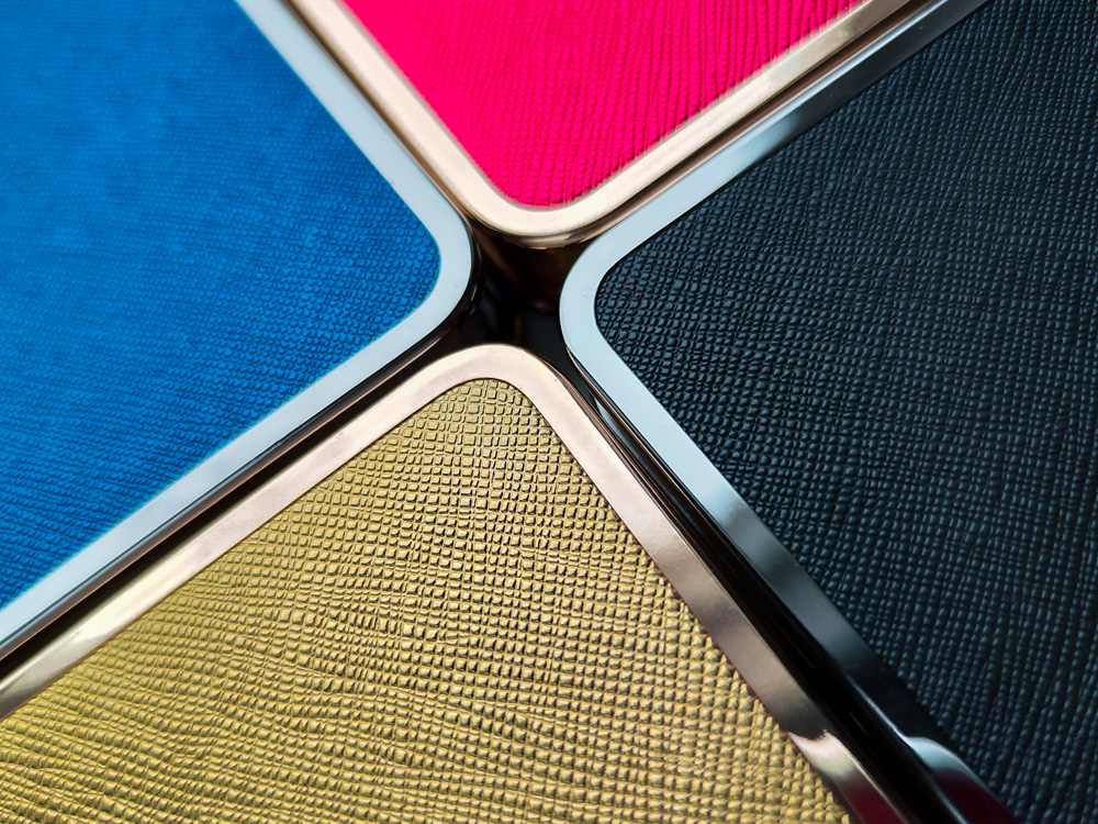 Ежедневник А5 недатированный Bridge, черный/серебристый