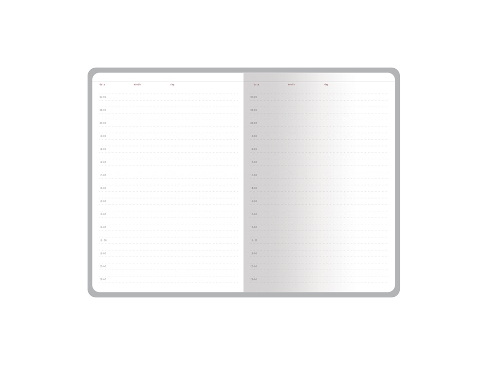 Ежедневник с каменной бумагой недатированный А5 Carrara, серый