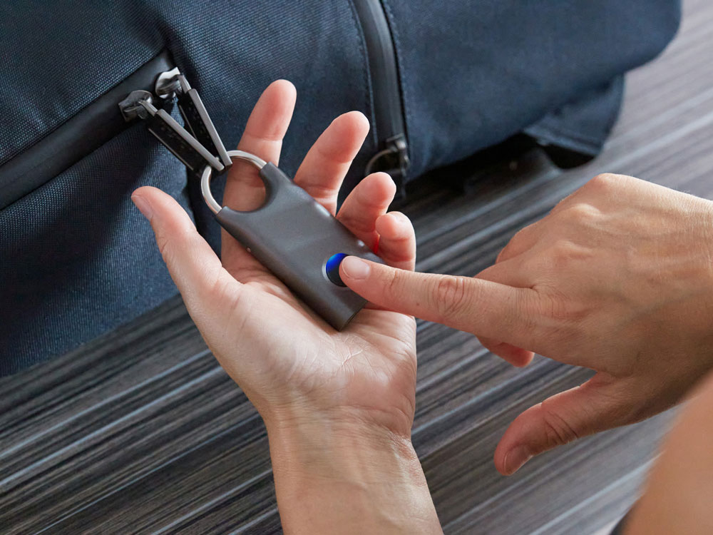 Замок с сенсором Noma Lock, темно-серый