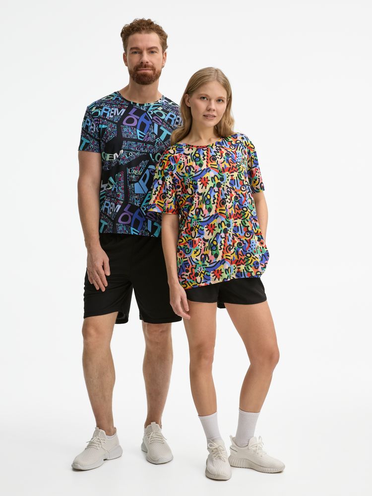 Футболка унисекс Senti с полной запечаткой на заказ, размер 4XL